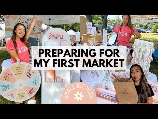 How to Prepare For Markets Tips | Craft Vendor Ideas - vlogging my first popup event