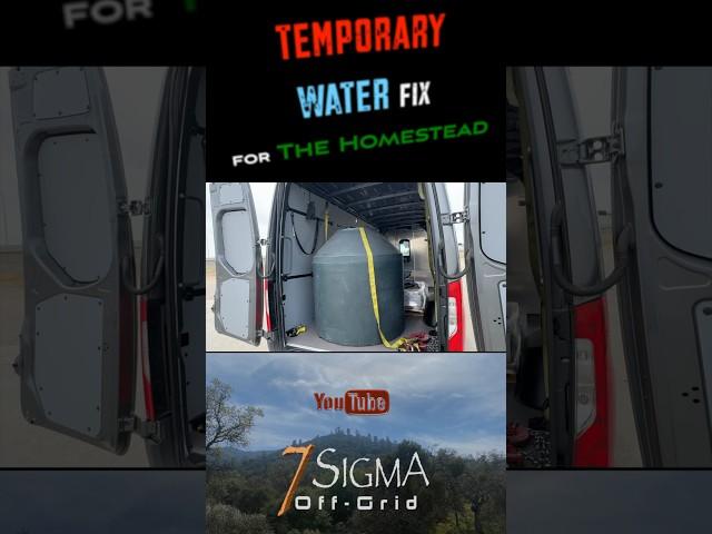 Water Tank on The Homestead (Norwesco 305 gallon)#water #offgrid #homestead #tinyhouse