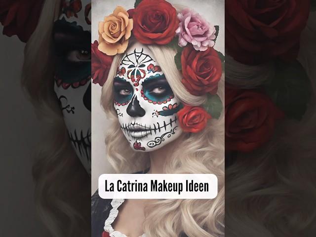 La Catrina Makeup Ideen | Sugar Skull | La Calavera #makeup #halloween #ai #kostüm #shorts