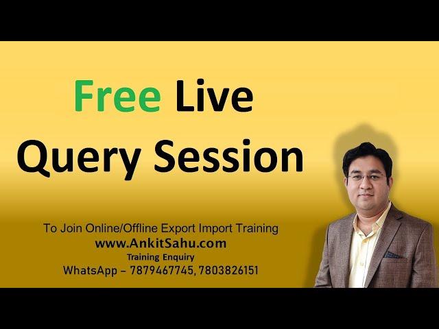 Ankit Sahu - Export Import and Ecommerce Trainer Live Stream