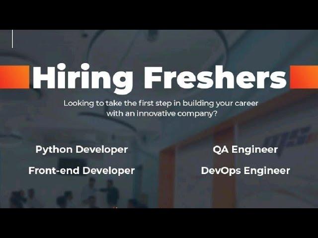 MS Hiring Freshers As Python/QA/lFrontend / Software Engineer Apply Now