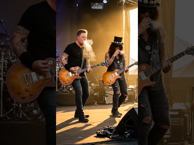 battle guitar #jameshetfield #slash #monkband #metallica #gunsnroses