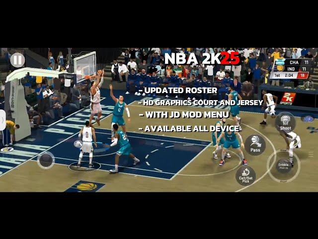 NEW UPDATE NBA 2K20-2K25 FREE MOD APK ANDROID GAMEPLAY BY MIKU2KGAMES | UPDATED ROSTER |HD GRAPHICS