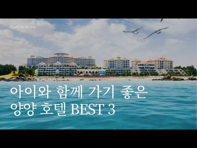 양양 호텔 추천 3곳 | 쏠비치, 낙산비치 , 투와이 | 오션뷰가 매력적인 가족여행 숙소