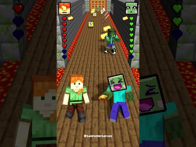 Minecraft New Dungeon Run | Alex vs Zombie | Ultimate Survival! #minecraft