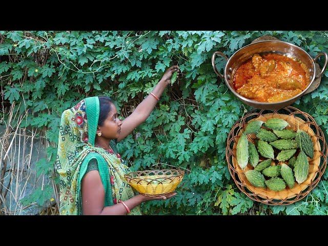 Dinner Cooking || BitterGround curry || Village Life in Gujrat, India || Traditional Kitchen|| Food