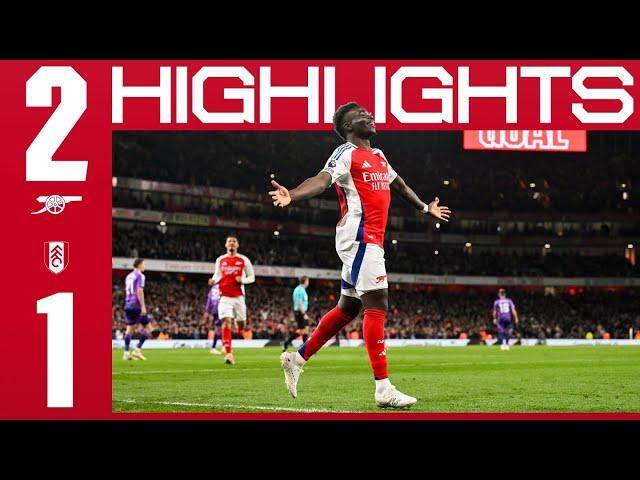 HIGHLIGHTS | Arsenal vs Fulham (2-1) | Saka, Merino | Premier League