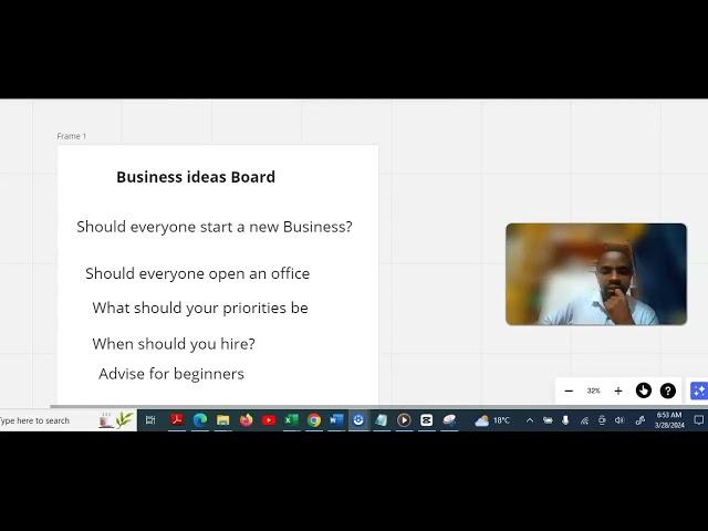 Business Ideas Baord with Elius Simon (AMC University)