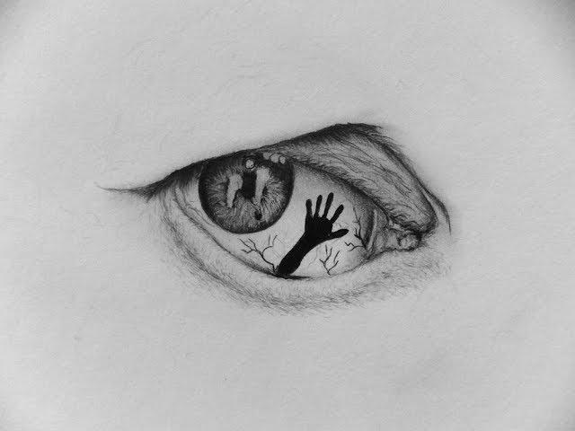 How To Draw An Abstract Eye-Eye With A Hand By EdgarsArt