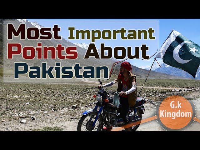 Most Important Points About Pakistan  for PPSC, CSS, PCS, PMS, FPSC, ISSB