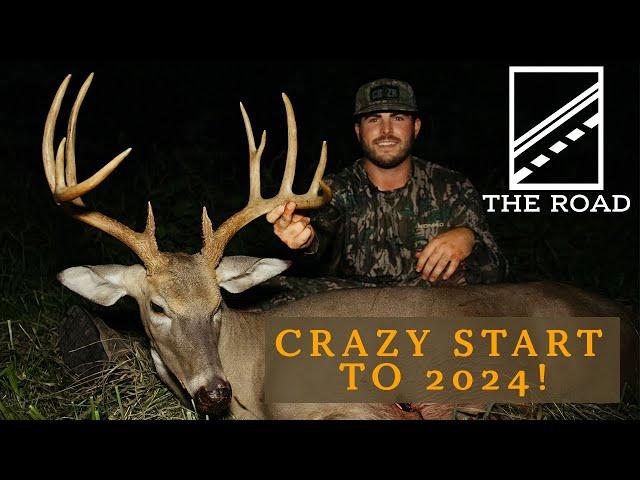 BIG Missouri buck at 5 yards!!! Cole punches the first tag!|| The Road