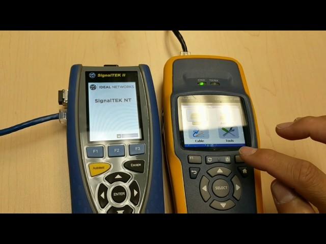 Ideal Signaltek II / NT vs Netscout (Fluke Networks) LinkRunner AT 2000 LRAT-2000