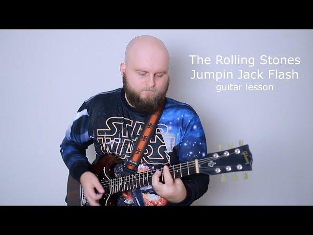 The Rolling Stones Jumpin' Jack Flash Guitar Lesson (how to play Jumpin Jack Flash tutorial)