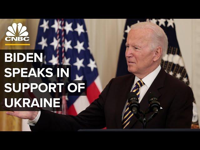 Biden speaks in support of Ukrainians defending their country against Russia's war — 4/28/22