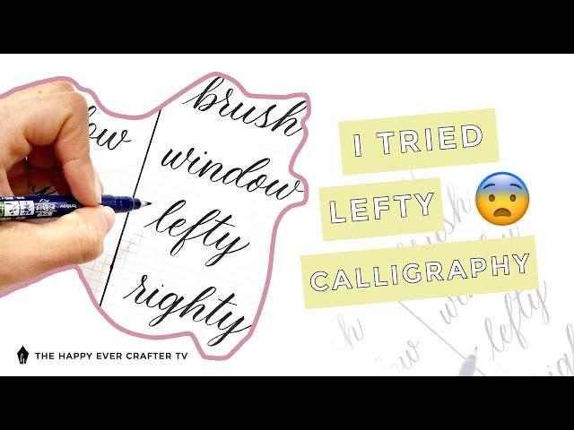 I tried calligraphy with my left hand – Here's how it went