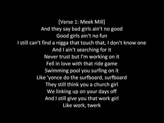 Meek Mill Ft Nicki Minaj Bad For You Lyrics