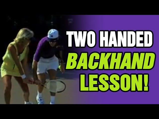 Tennis - Improve Your Two-Handed Backhand, Prevent Hitting Long | Tom Avery Tennis 239.592.5920