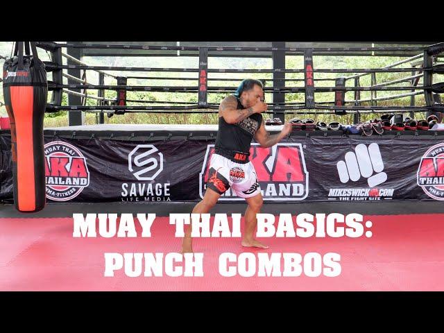 Muay Thai Basics: Punch Combos - AKA Techniques