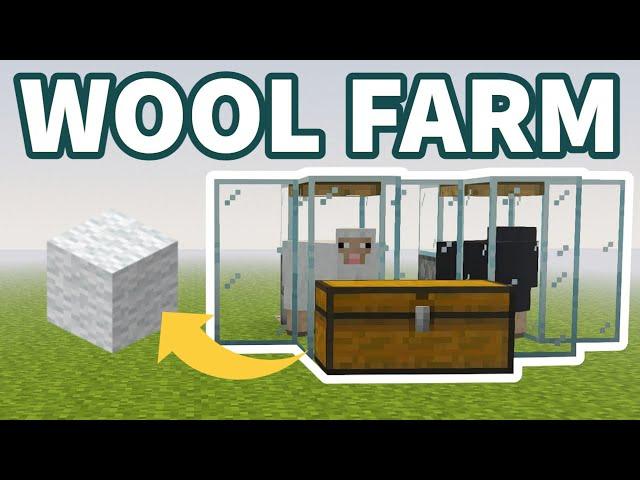 Minecraft 1.19 EASY Wool Farm - Java and Bedrock!