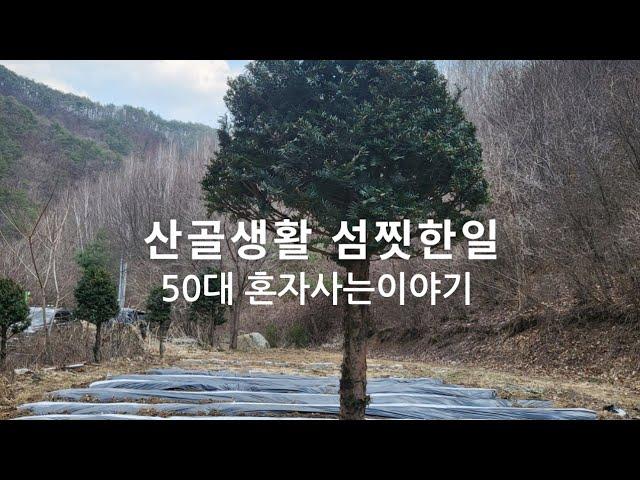 50대 1인가구vlog/ 산골생활중 겪은 섬찟한일/이혼후살아가는 이야기/5도2촌