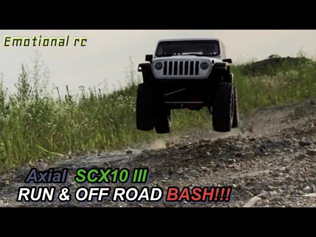 SCX10 III AXE Brushless 2700kv JEEP Wrangler Rubicon JL RUN & OFF ROAD Run & BASH 3s 1/10 4X4 Rc car