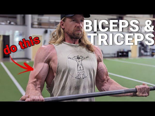 BICEPS, TRICEPS & SHOULDERS WORKOUT ️ Buff Dudes Home Gym Plan Stage 4, Day 3