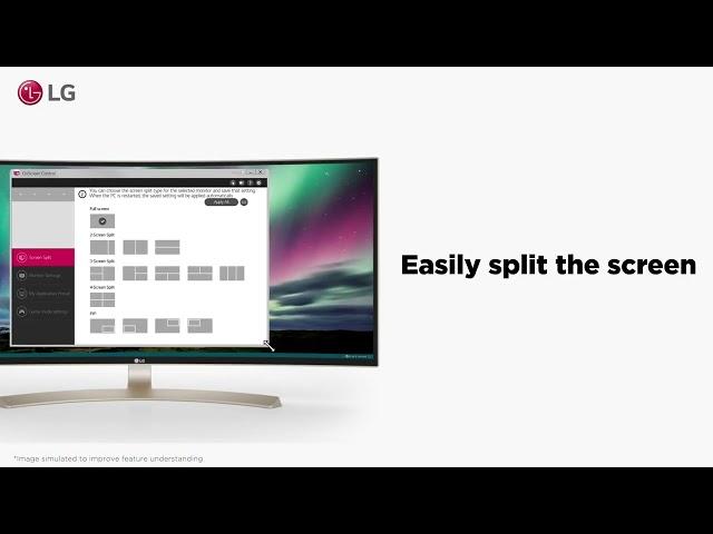 LG UltraWide Feature - Screen Split