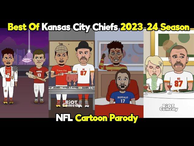 Best Of Kansas City Chiefs 2023-24 NFL Season | NFL Cartoon Parody