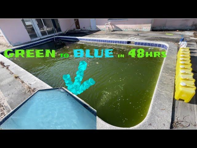 GREEN POOL to BLUE in 48 Hours