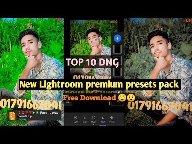 TOP 10 DNG Lightroom premium presets !  lightroom mobile presets pack ! Free  Download