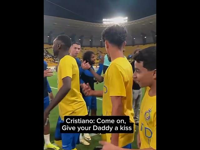 Cristiano Ronaldo Meet Cristiano Junior #cristianoronaldo #ronaldo