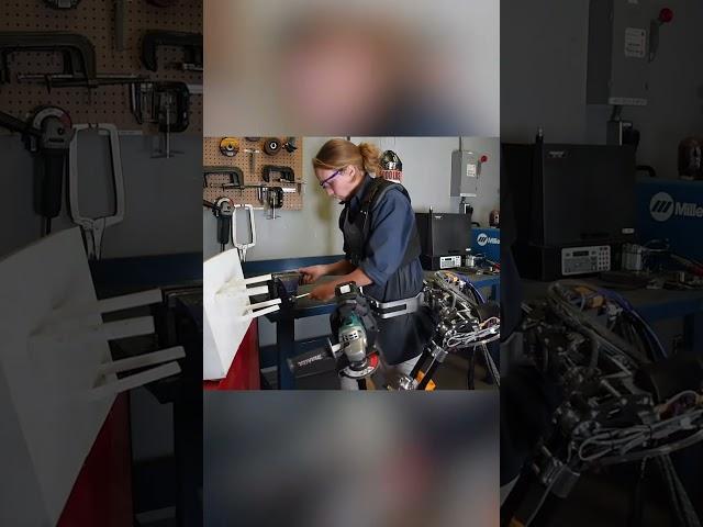 This robotic arm is tele-operated by a colleague