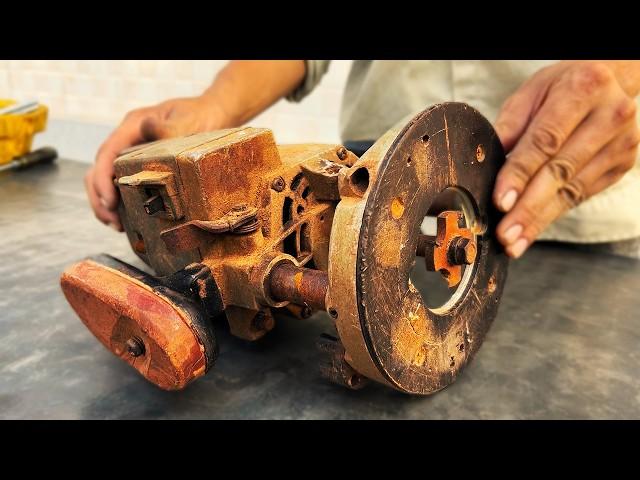 Restore old Wood Router from Workshop Mr Manh @Woodworking Skill // Strange Wood Router Bit