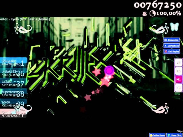 [Swatty] osu! - Skrillex - Kyoto (feat. Sirah) (Insane Hidden SS)