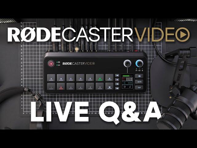  Answering Your RødeCaster Video Questions Live!