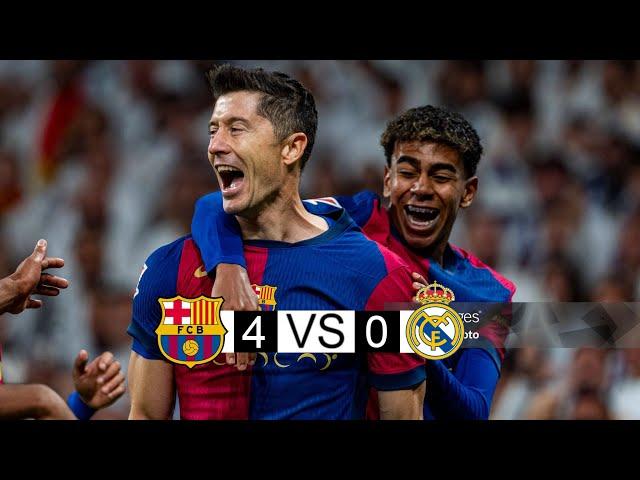 Barcelona x real Madrid | 4-0 | extended highlights and Goals | laliga 2024