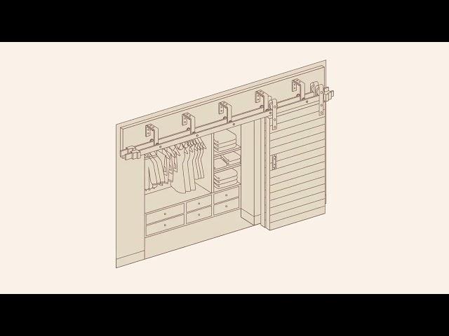 How Does A (Double-Track) Bypass Barn Door Hardware Kit Work?