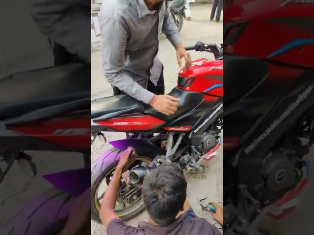 Ns200 with full system yoshimura alpha first in india   #subscribe #Youtube #Shorts #Bajaj #Ns200