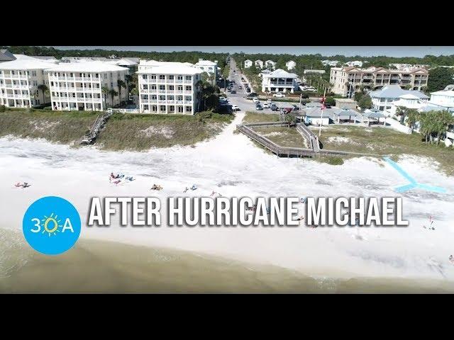 Aerial footage over 30A beaches after Hurricane Michael 2018