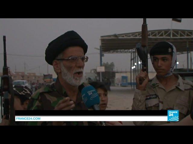 "We will beat the Islamic state organization" - FRANCE24 at a checkpoint targeted by ISIS