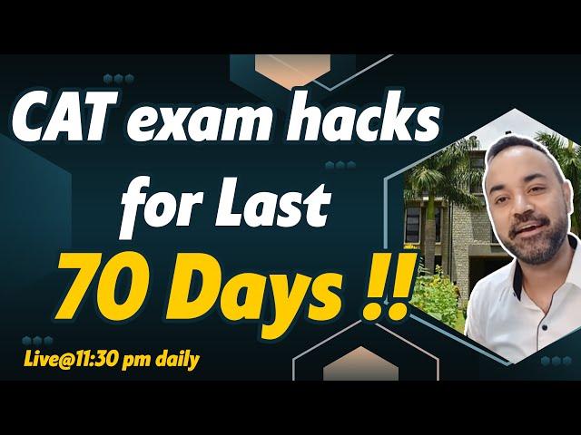 CAT 2022 Exam Hacks | The Final Race to CAT 99 percentile | Think Smart !