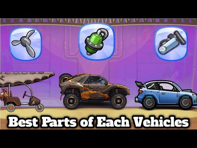 Hill climb racing 2 - Best parts for each vehicles  part #1 . #hillclimbracing2 #hcr2