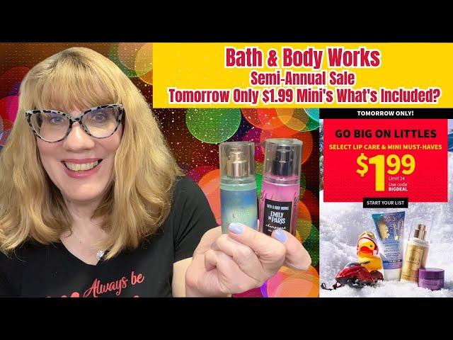 Bath & Body Works SAS Tomorrow Only $1.99 Mini's - What's Included?