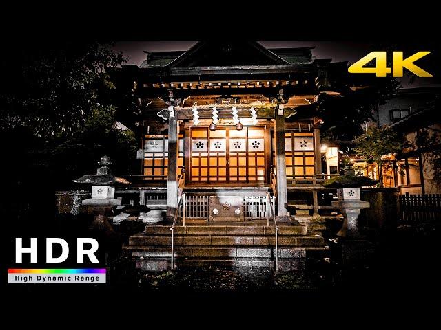 【4K HDR】Tokyo Heavy Rain Walk in Shinjuku Backstreets #ASMR