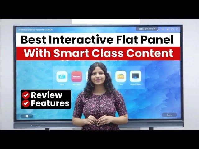 Best Digital Board For Teaching With Smart Class Content - Best Interactive Flat Panel #smartboard