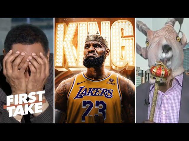 FIRST TAKE | LeBron is the GOAT! - Shannon tell Stephen A. on James post 4th straight triple-doubles