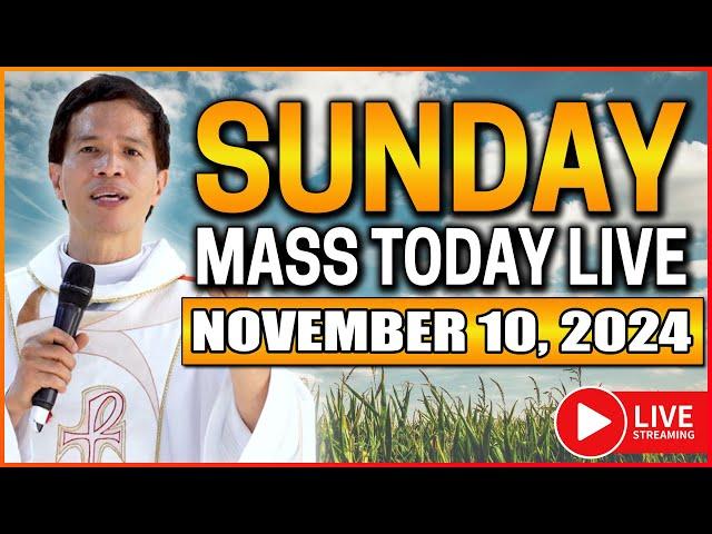 SUNDAY FILIPINO ONLINE LIVE MASS TODAY || NOVEMBER 10, 2024 || FR. FIDEL ROURA