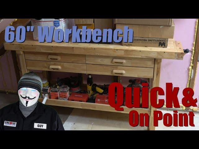 Harbor Freight 60" Workbench Assembly Yukon 60 in. Three Drawer Hardwood Table Setup Windsor Designs