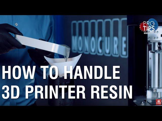 What is the best way to handle, store and dispose of 3D Printing Resin?