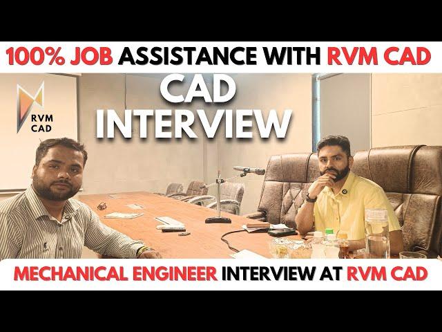 Mechanical Engineers Interview | Autocad Solidworks Interview Questions - CAD Design at RVM CAD